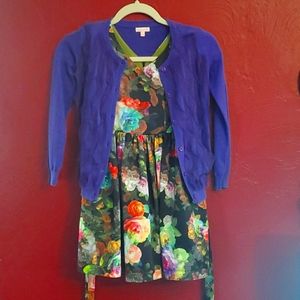 Bonnie Jean Dress, Penny Candy button up sweater